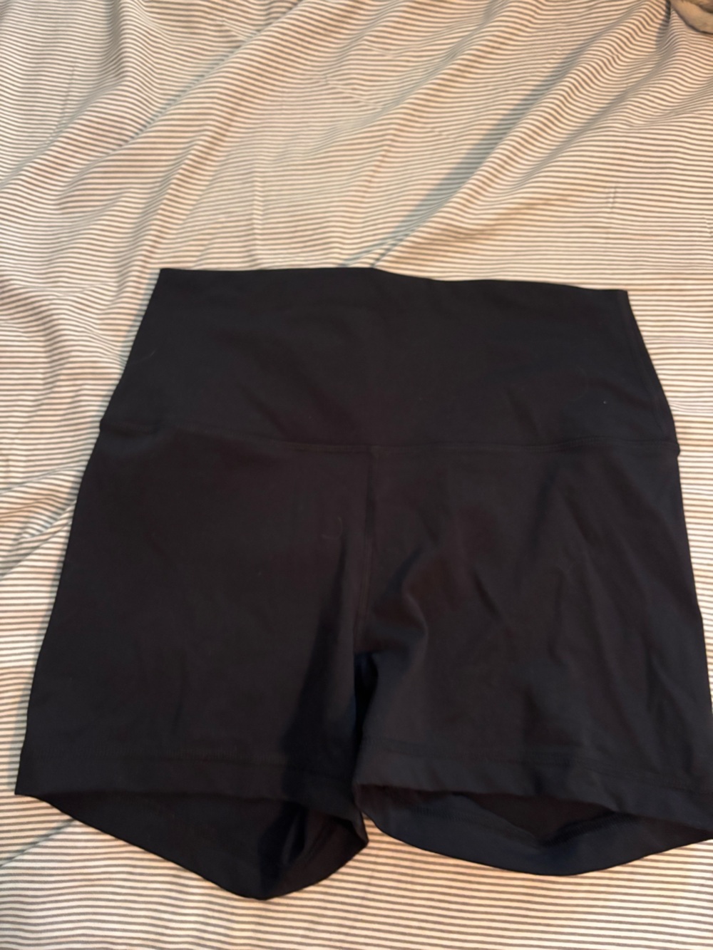 Yogalicious Black High-Waist Athletic Shorts